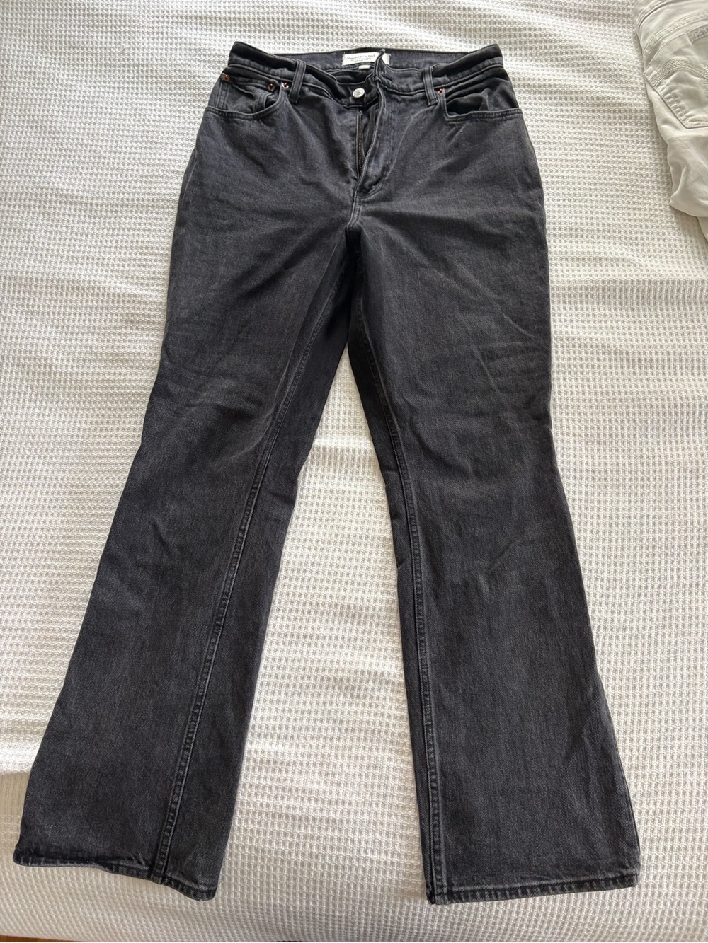 Abercrombie and Fitch Black High-Rise 70s Flare Jeans